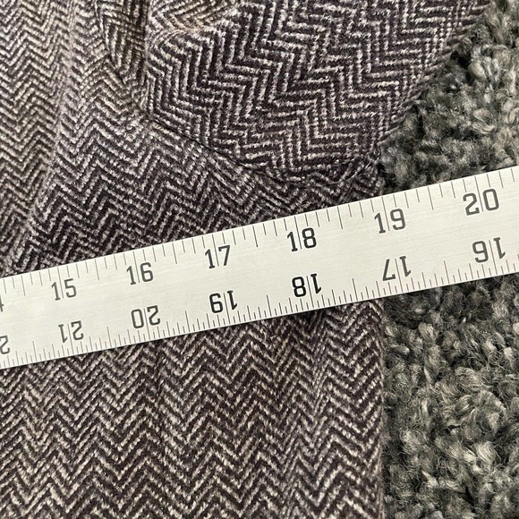 T Tahari Chevron Knit Double Button Blazer Wide Sleeve US 14 Plus Size - Picture 3 of 7